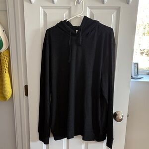 Faherty Men's Black Pullover Hoodie Sweater